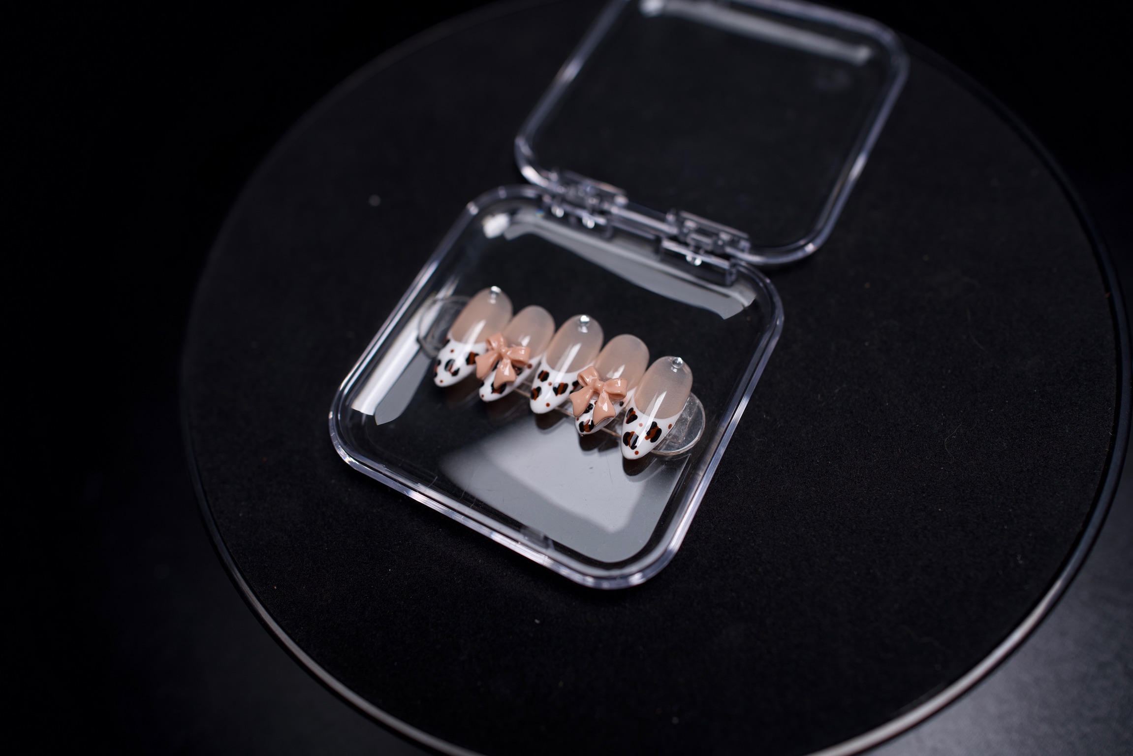 Champagne Frost press-on nail set