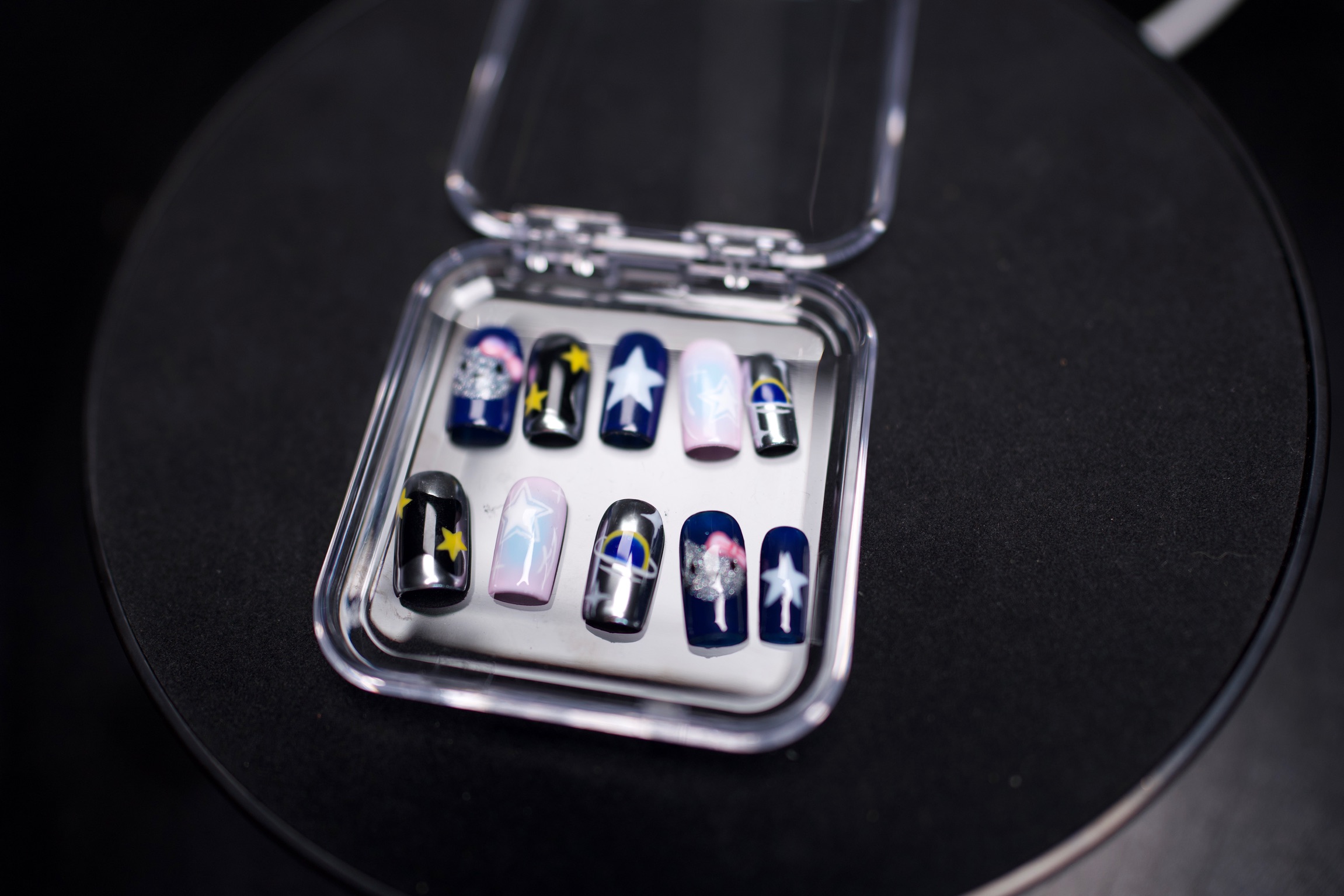 Pearl Ombré press-on nail set